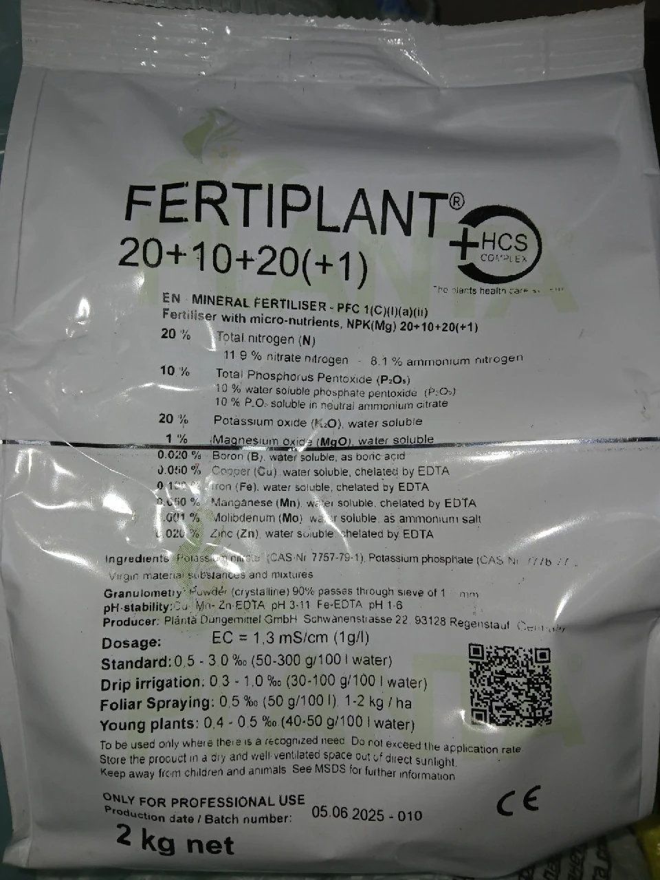 Fertiplant FERTIPLANT 20+10+20+AMINO